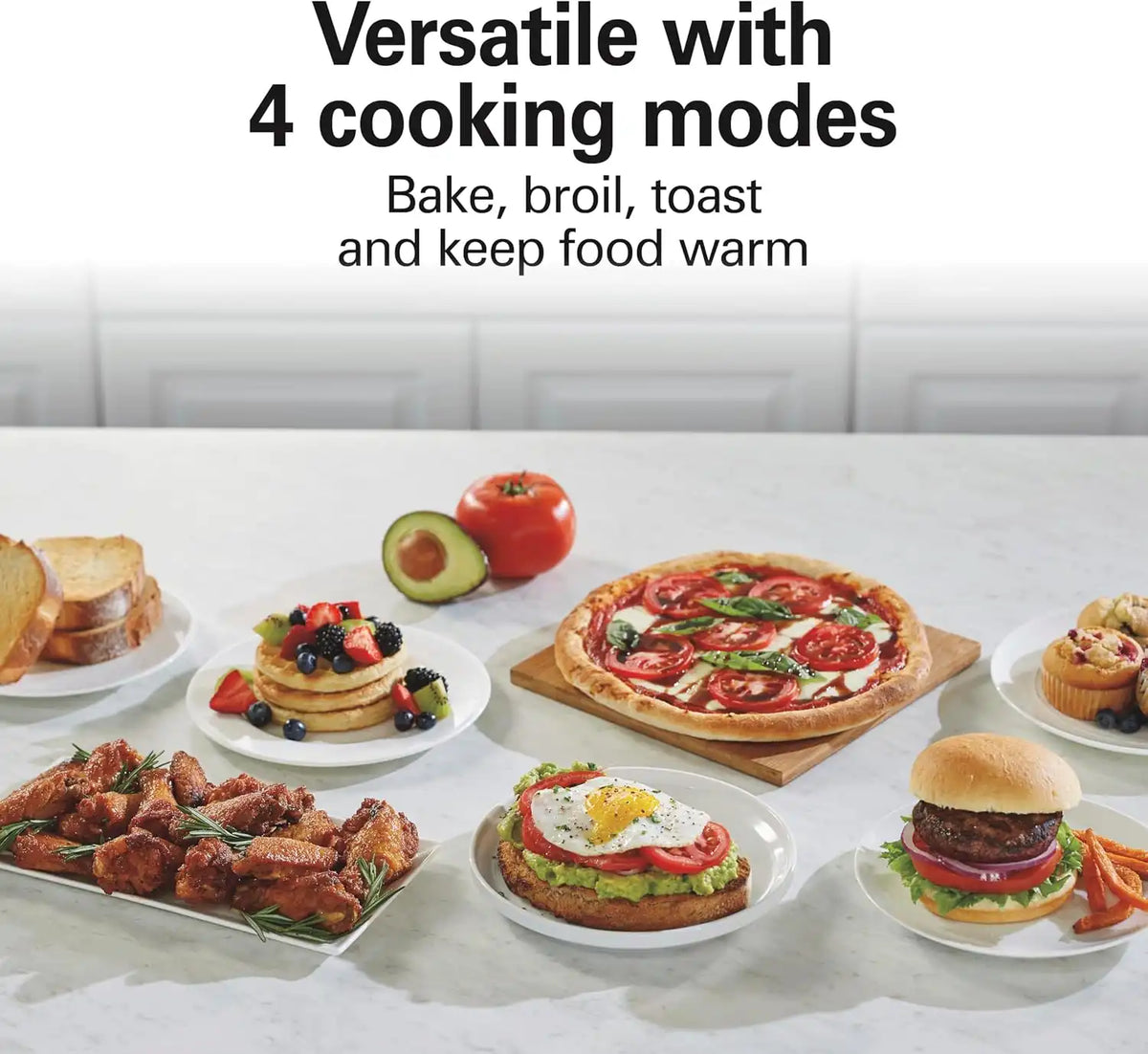 Hamilton Beach 2-in-1 Countertop Toaster Oven and Long Slot 2 Slice Toaster