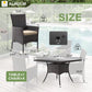 5Pcs Patio Dining Set All-Weather Wicker Outdoor Table and Chairs Set