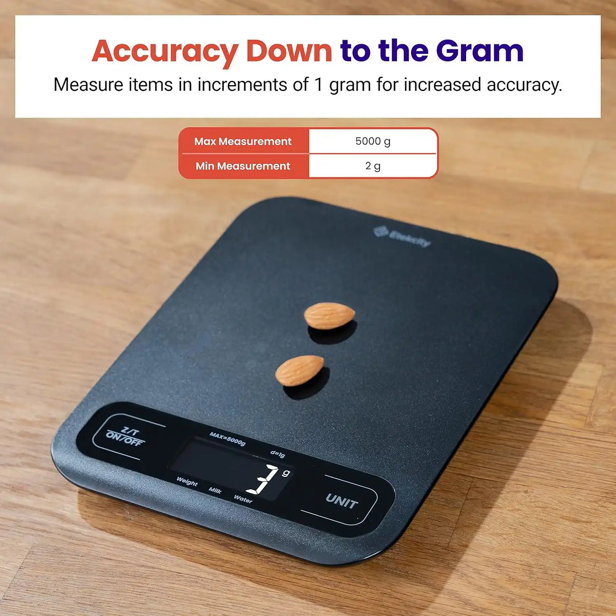 Etekcity Food Kitchen Scale, Digital Grams and Ounces, Large