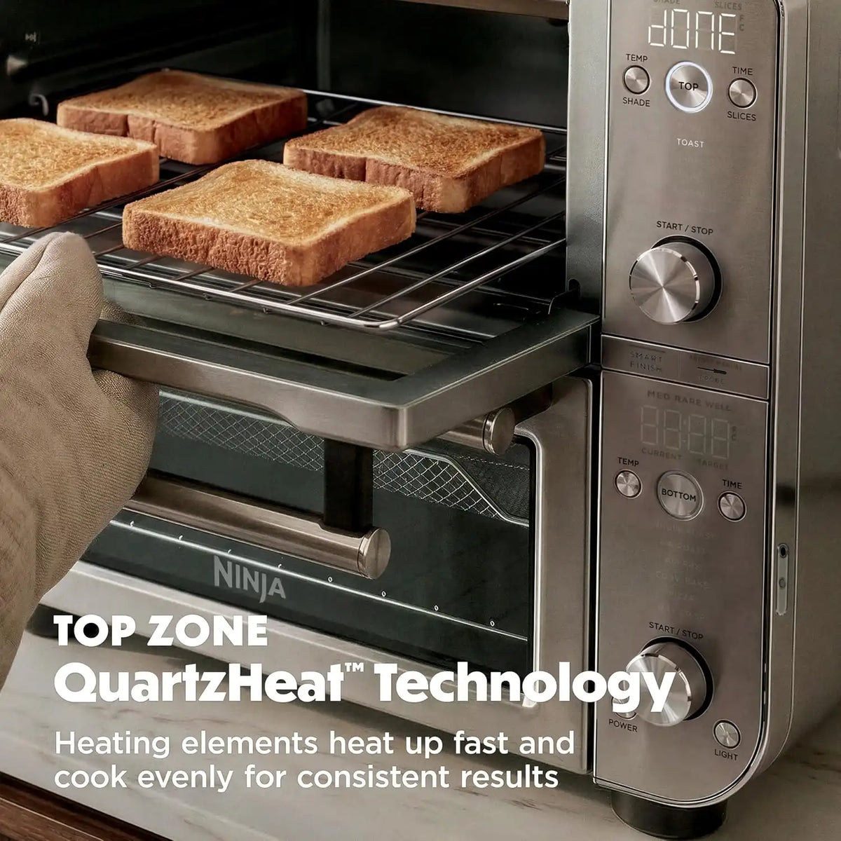 Ninja Double Oven Pro Smart XL, 12-in-1, Thermometer, Silver, DCT871