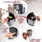 Mixpresso Gray Single Serve Coffee Brewer K-Cup Pods Compatible & Ground