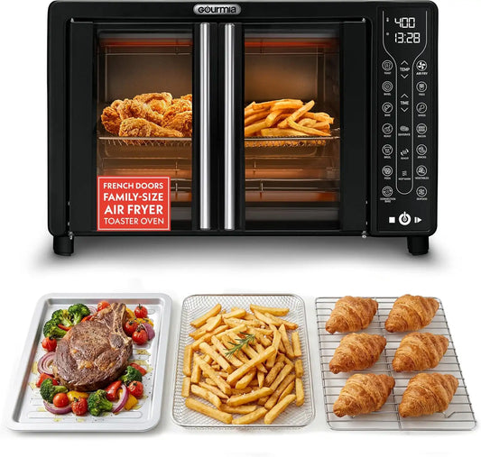 Gourmia Toaster Oven - 6-Slice Capacity, Digital Display, Black