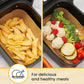 Rectangular Air Fryer Liners Disposable, 125 Pcs Parchment for Dual Baskets